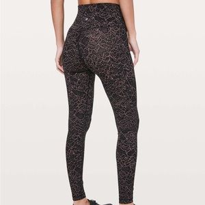Lululemon Black and Pink Lac Align Legging